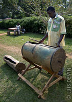 Slit-drum, or tam-tam, of the Fang of Gabon