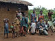 Musicians with children (Bedzan Pygmies, Cameroon)