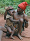 Elderly with a child (Baka Pygmies, Cameroon)