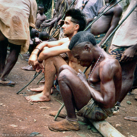 Initiation rite (5), from Luis Devin's fieldwork in Central Africa (Baka Pygmies, Cameroon)