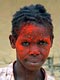 Woman with painted face (Bakoya Pygmies, Gabon)