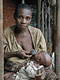 Breastfeeding woman (Baka Pygmies, Cameroon)